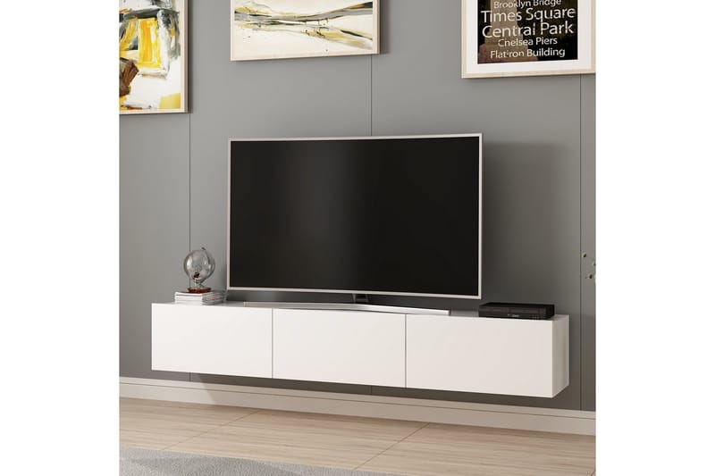 TV-benk Nako 180 cm - Hvit - Møbler - TV- & Mediamøbler - TV benk & mediabenk