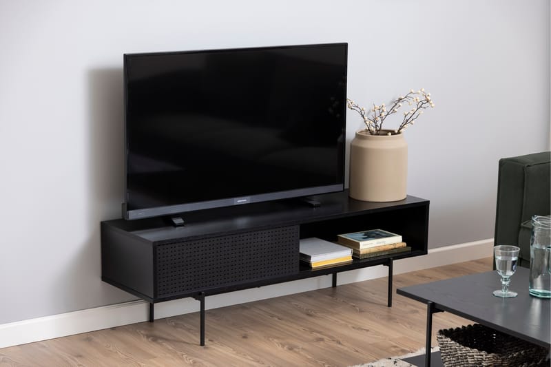 TV-benk Ricketts 40 cm - Sort - Møbler - TV- & Mediamøbler - TV benk & mediabenk