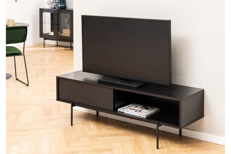 TV-benk Ricketts 40 cm - Sort - Møbler - TV- & Mediamøbler - TV benk & mediabenk