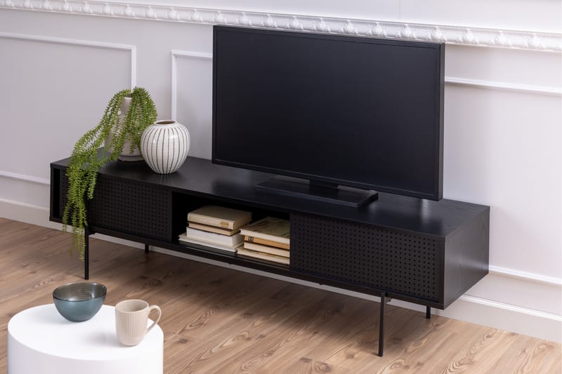 TV-benk Ricketts 40 cm - Sort - Møbler - TV- & Mediamøbler - TV benk & mediabenk