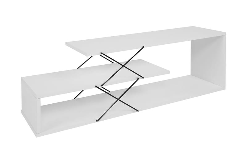 TV-benk Riyana 120 cm - Hvit - Møbler - TV- & Mediamøbler - TV benk & mediabenk