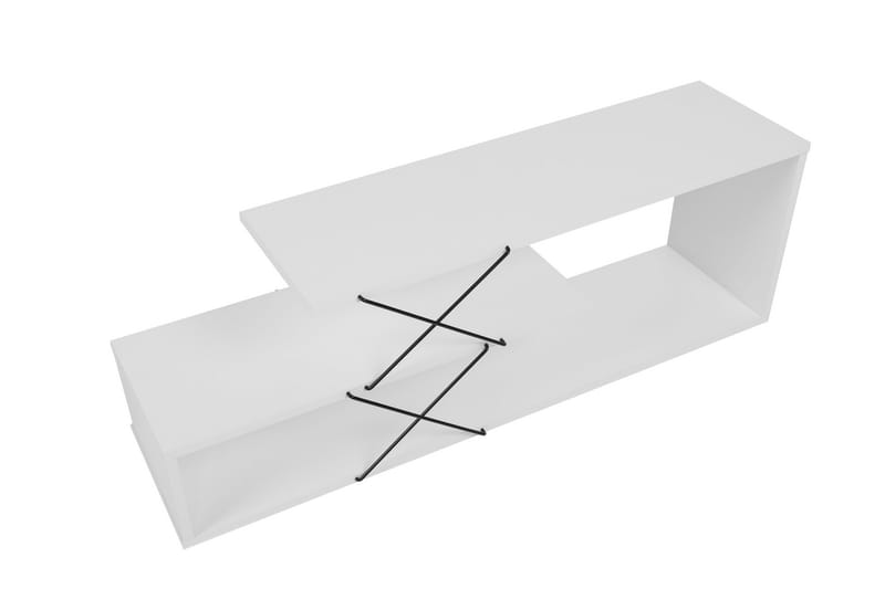 TV-benk Riyana 120 cm - Hvit - Møbler - TV- & Mediamøbler - TV benk & mediabenk