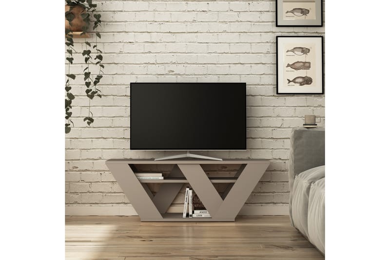 TV-benk Rodger 110 cm - Brun - Møbler - TV- & Mediamøbler - TV benk & mediabenk