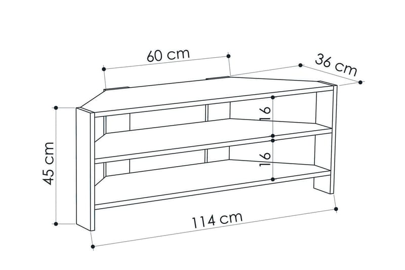 TV-benk Rodger 114 cm - Møbler - TV- & Mediamøbler - TV benk & mediabenk