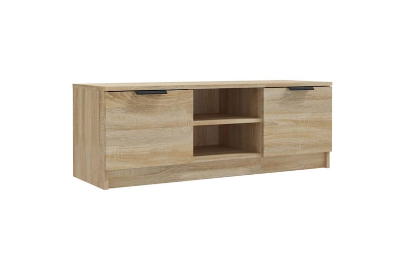 TV-benk sonoma eik 102x35x36,5 cm konstruert tre - Brun - Møbler - TV- & Mediamøbler - TV benk & mediabenk