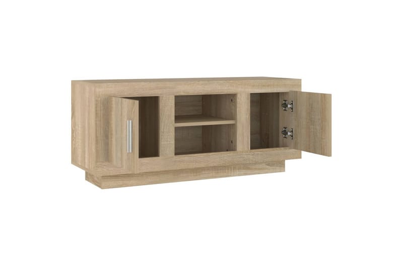 TV-benk sonoma eik 102x35x45 cm konstruert tre - Brun - Møbler - TV- & Mediamøbler - TV benk & mediabenk