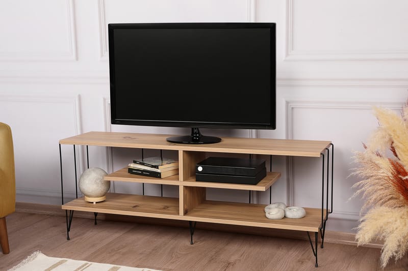 TV-benk Steinhagen 120 cm - Natur - Møbler - TV- & Mediamøbler - TV benk & mediabenk