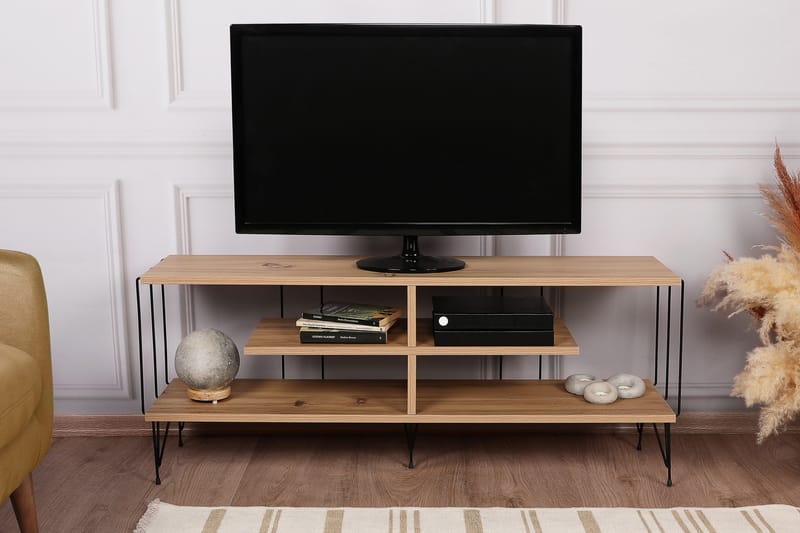 TV-benk Steinhagen 120 cm - Natur - Møbler - TV- & Mediamøbler - TV benk & mediabenk