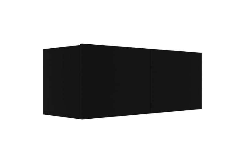 TV-benk svart 80x30x30 cm sponplate - Møbler - TV- & Mediamøbler - TV benk & mediabenk