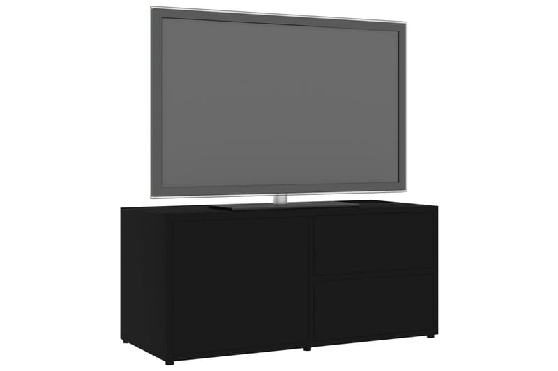 TV-benk svart 80x34x36 cm sponplate - Svart - Møbler - TV- & Mediamøbler - TV benk & mediabenk