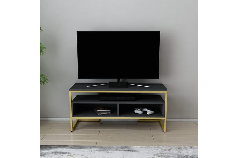 Tv-benk Urgby 110x49,9 cm - Gull - Møbler - TV- & Mediamøbler - TV benk & mediabenk