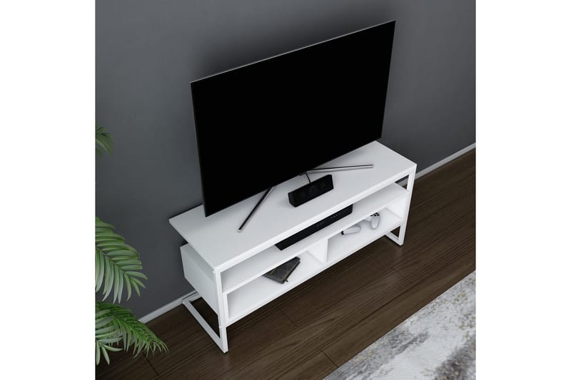 Tv-benk Urgby 110x49,9 cm - Hvit - Møbler - TV- & Mediamøbler - TV benk & mediabenk