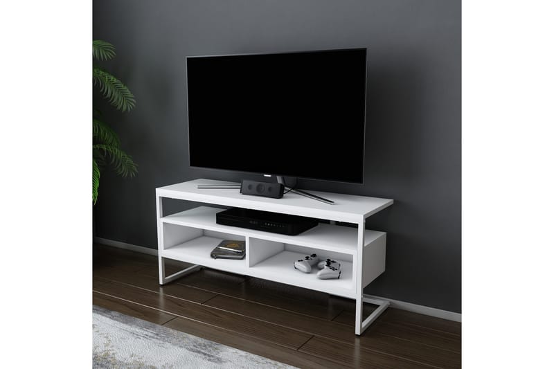 Tv-benk Urgby 110x49,9 cm - Hvit - Møbler - TV- & Mediamøbler - TV benk & mediabenk