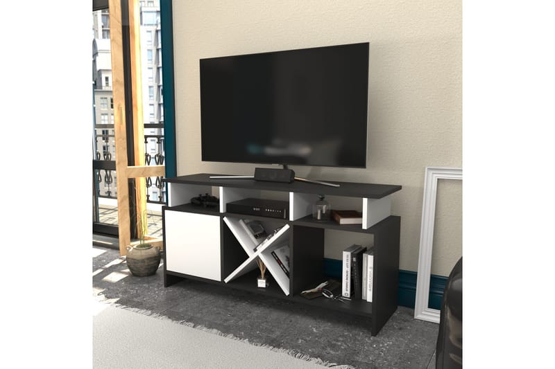 Tv-benk Urgby 120x60,6 cm - Antrasitt - Møbler - TV- & Mediamøbler - TV benk & mediabenk