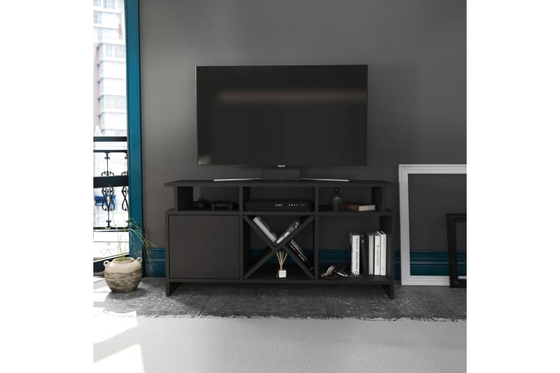 Tv-benk Urgby 120x60,6 cm - Antrasitt - Møbler - TV- & Mediamøbler - TV benk & mediabenk