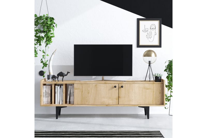 Tv-benk Urgby 150x47 cm - Blå - TV benk & mediabenk