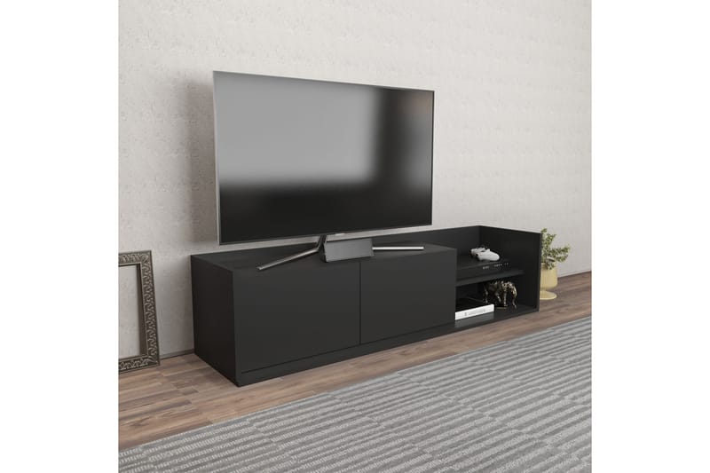 Tv-benk Urgby 160x36,8 cm - Antrasitt - Møbler - TV- & Mediamøbler - TV benk & mediabenk