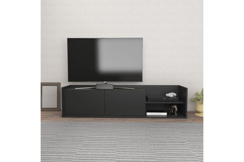 Tv-benk Urgby 160x36,8 cm - Antrasitt - Møbler - TV- & Mediamøbler - TV benk & mediabenk