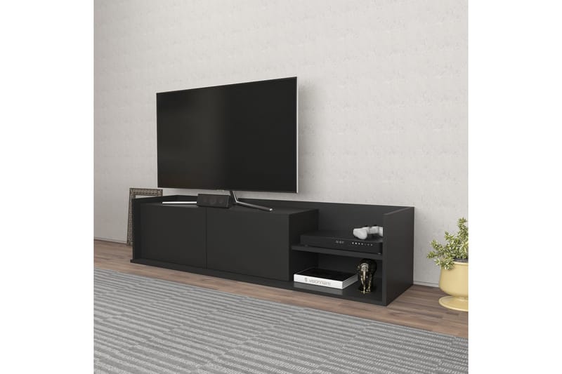 Tv-benk Urgby 160x36,8 cm - Antrasitt - Møbler - TV- & Mediamøbler - TV benk & mediabenk