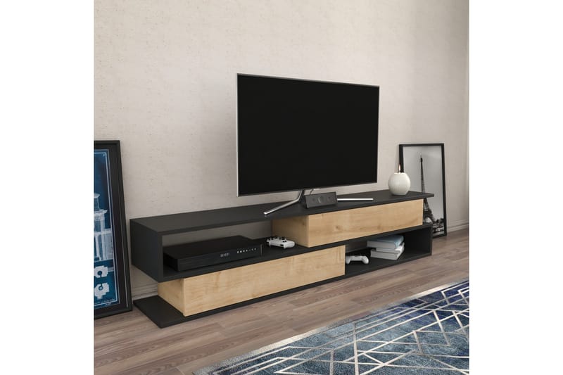 Tv-benk Urgby 160x38,6 cm - Antrasitt - Møbler - TV- & Mediamøbler - TV benk & mediabenk