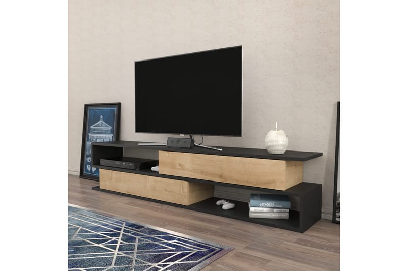 Tv-benk Urgby 160x38,6 cm - Antrasitt - Møbler - TV- & Mediamøbler - TV benk & mediabenk