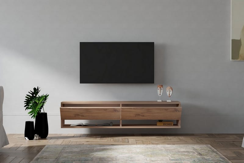 TV-benk Vallamor 141 cm - Natur - Møbler - TV- & Mediamøbler - TV benk & mediabenk