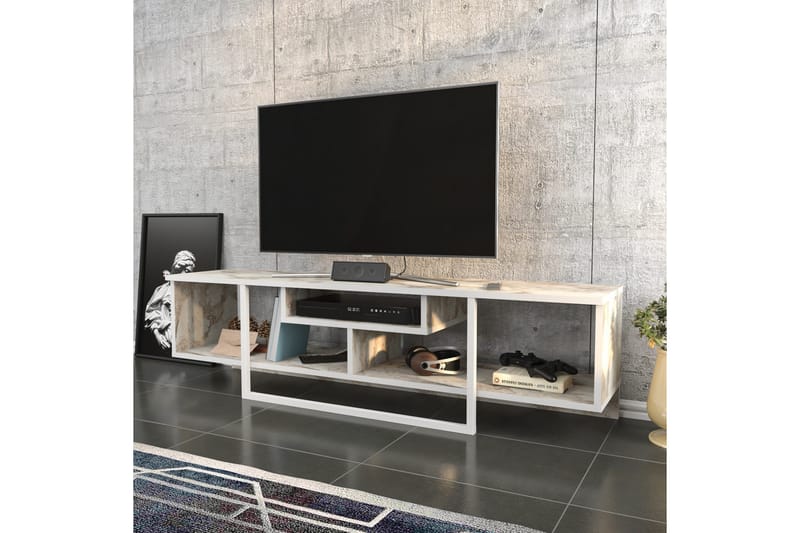 Tv-benk Violaceae 150x40 cm - Hvit - Møbler - TV- & Mediamøbler - TV benk & mediabenk