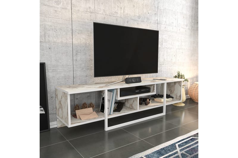 Tv-benk Violaceae 150x40 cm - Hvit - Møbler - TV- & Mediamøbler - TV benk & mediabenk