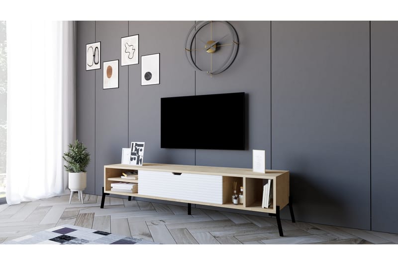 Tv-benk Violaceae 160x36 cm - Blå - Møbler - TV- & Mediamøbler - TV benk & mediabenk