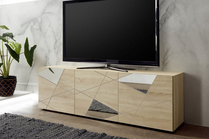 Tv-benk Vittoria 181 cm Beige - Lc Spa - Møbler - TV- & Mediamøbler - TV benk & mediabenk