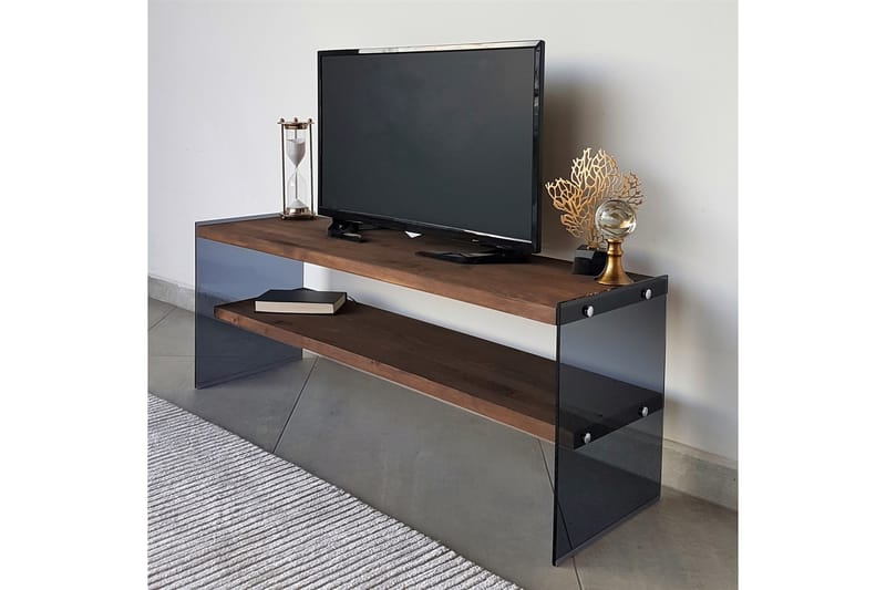 TV-benk Westoncommon 120 cm - Valnøtt - Møbler - TV- & Mediamøbler - TV benk & mediabenk