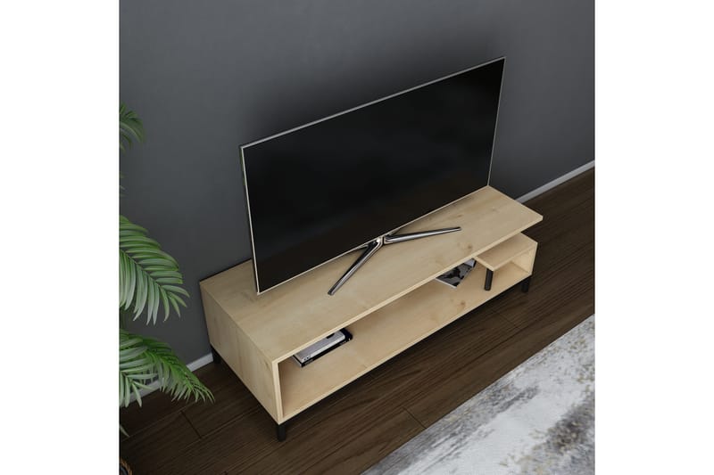 Tv-benk Zakkum 120x37,6 cm - Svart - Møbler - TV- & Mediamøbler - TV benk & mediabenk