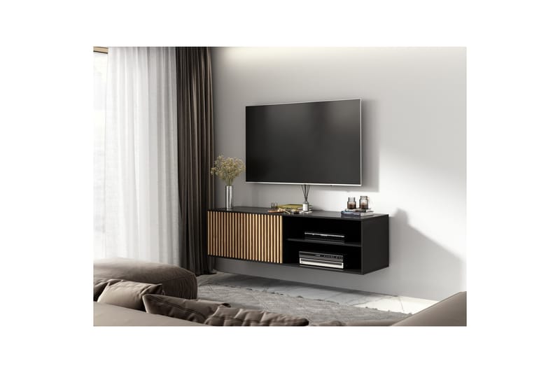 TV-benk Meorati 40x150 cm - Brun - Møbler - TV- & Mediamøbler - TV benk & mediabenk