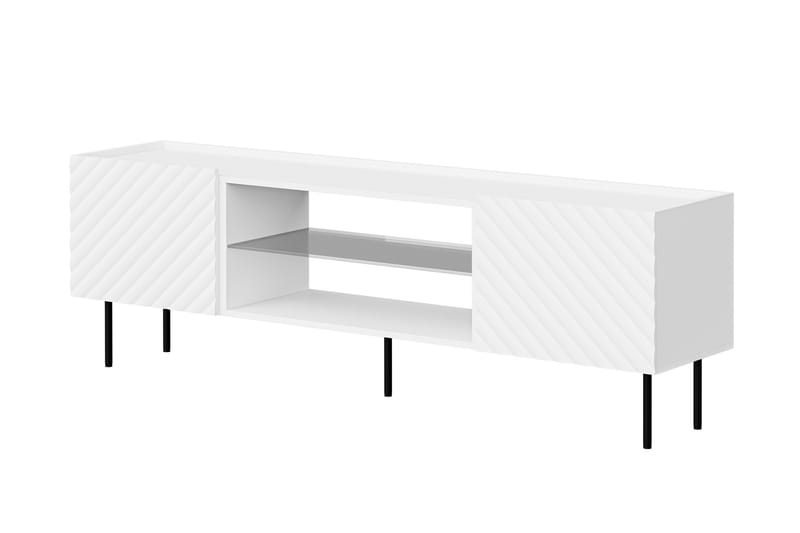 TV-benk Munkedal 181 cm - Hvit - Møbler - TV- & Mediamøbler - TV benk & mediabenk