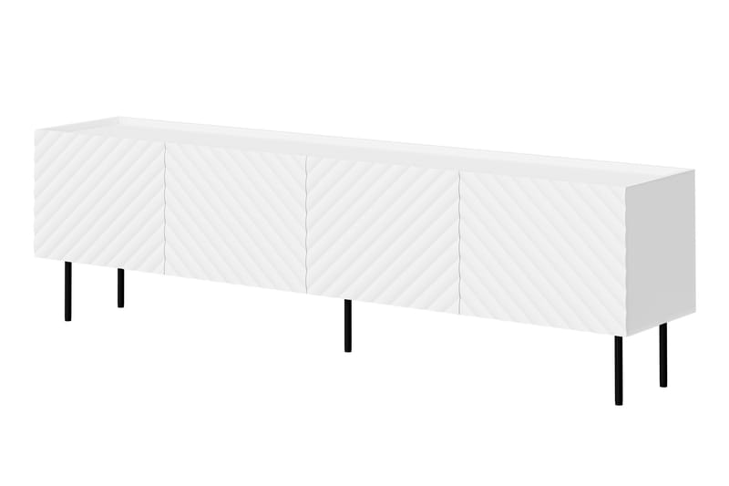 TV-benk Munkedal 200 cm - Hvit - Møbler - TV- & Mediamøbler - TV benk & mediabenk