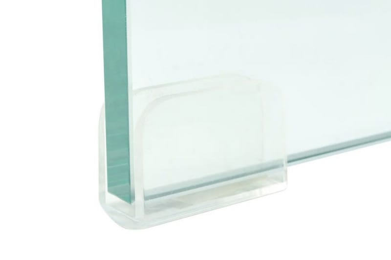 TV-benk glass klar 90x30x13 cm - Gjennomsiktig - TV-hylle