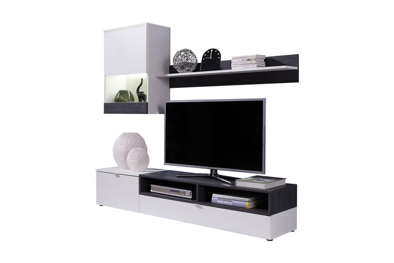 Mediamøbel & LED Roco - Hvit - Møbler - TV- & Mediamøbler - TV-møbelsett