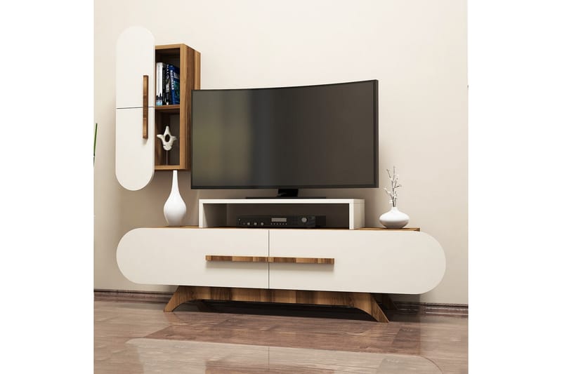 TV-Benk Amtorp 145 cm - Brun - Møbler - TV- & Mediamøbler - TV-møbelsett