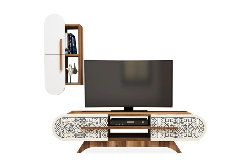 TV-Benk Amtorp 145 cm - Brun - Møbler - TV- & Mediamøbler - TV-møbelsett