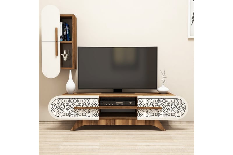 TV-Benk Amtorp 145 cm - Brun - Møbler - TV- & Mediamøbler - TV-møbelsett