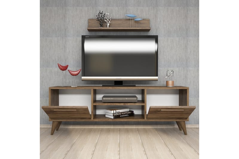 TV-Møbelsett 49x138 cm - Valnøtt - Møbler - TV- & Mediamøbler - TV-møbelsett