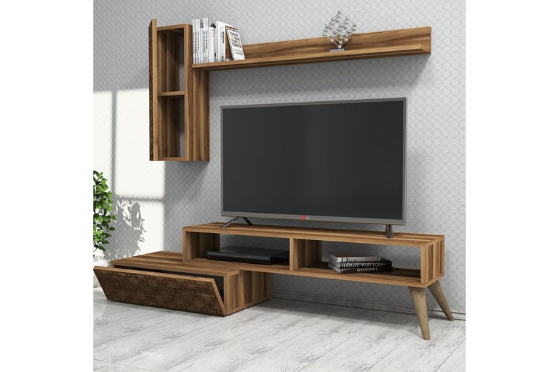 TV-møbelsett Amtorp 150 cm - Brun - Møbler - TV- & Mediamøbler - TV-møbelsett