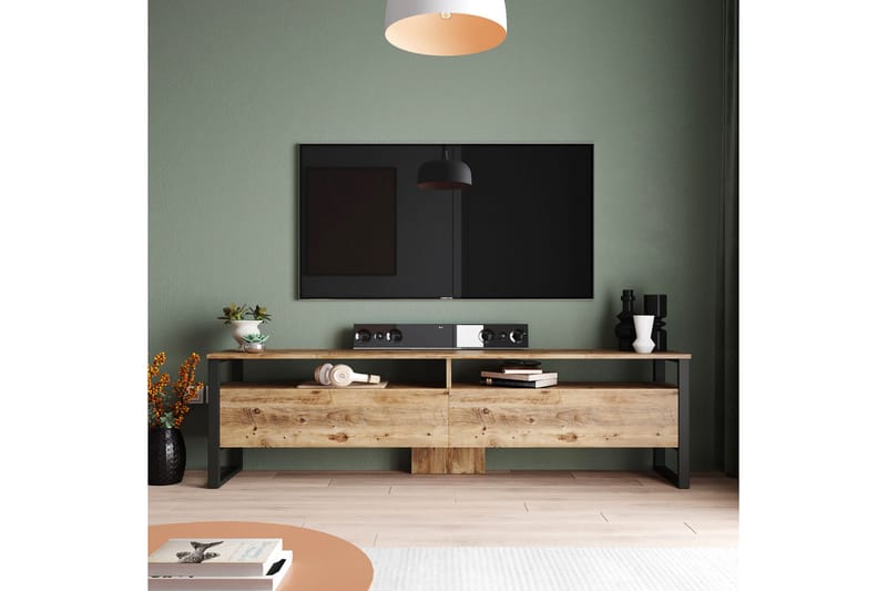 Tv-møbelsett Violaceae 180x56 cm - Grønn - Møbler - TV- & Mediamøbler - TV-møbelsett