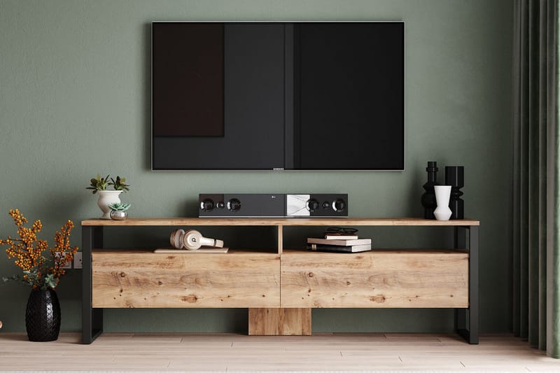 Tv-møbelsett Violaceae 180x56 cm - Grønn - Møbler - TV- & Mediamøbler - TV-møbelsett