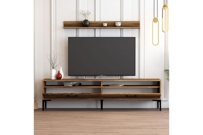 Tv-møbelsett Zakkum 180x47 cm - Brun - Møbler - TV- & Mediamøbler - TV-møbelsett