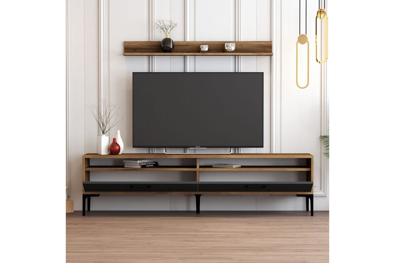 Tv-møbelsett Zakkum 180x47 cm - Brun - Møbler - TV- & Mediamøbler - TV-møbelsett