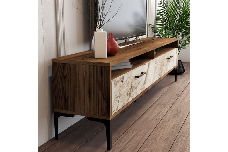 Tv-møbelsett Zakkum 180x47 cm - Brun - Møbler - TV- & Mediamøbler - TV-møbelsett