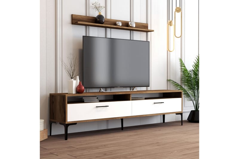 Tv-møbelsett Zakkum 180x47 cm - Brun - Møbler - TV- & Mediamøbler - TV-møbelsett