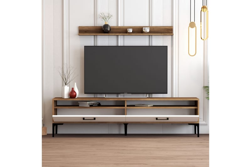 Tv-møbelsett Zakkum 180x47 cm - Brun - Møbler - TV- & Mediamøbler - TV-møbelsett