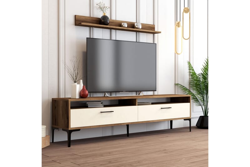 Tv-møbelsett Zakkum 180x47 cm - Brun - Møbler - TV- & Mediamøbler - TV-møbelsett